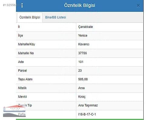 Çanakkale Yenice Kovancı Köyü satılık arsa – fotoğraf 5
