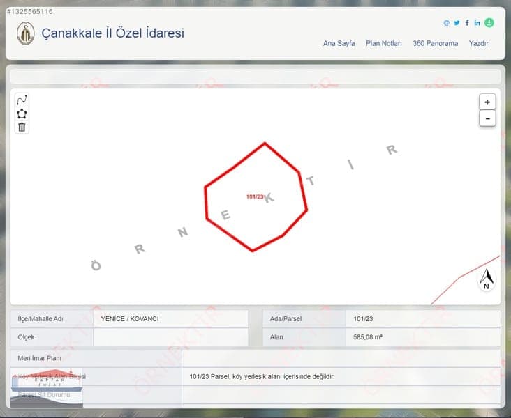 Çanakkale Yenice Kovancı Köyü satılık arsa – fotoğraf 4