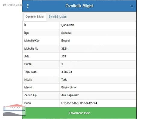 Çanakkale Eceabat Beşyol Köyü satılık arsa – fotoğraf 35